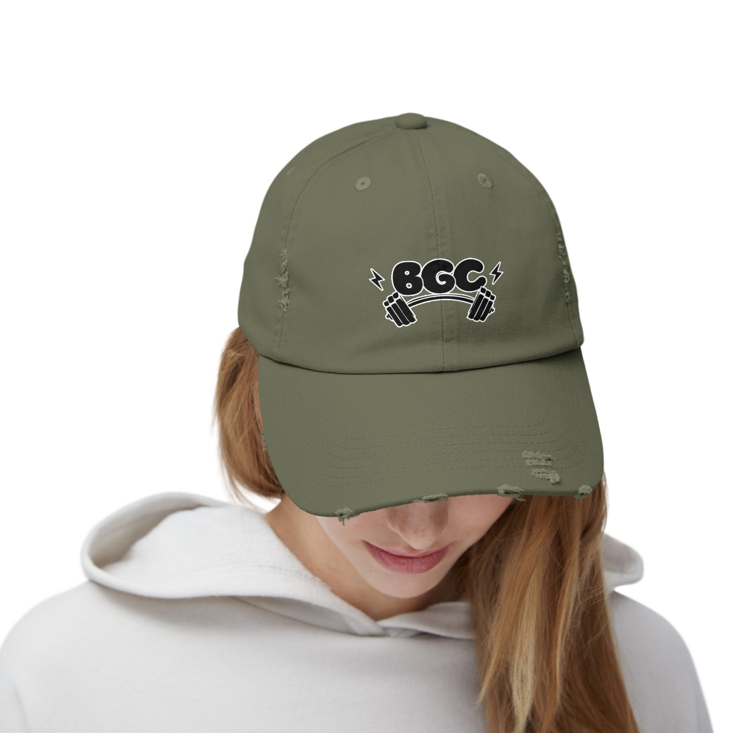 "BGC" Distressed Cap